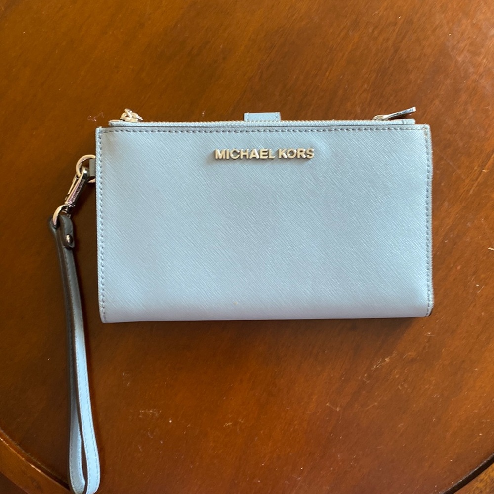 Micheal Kors Baby blue wallet